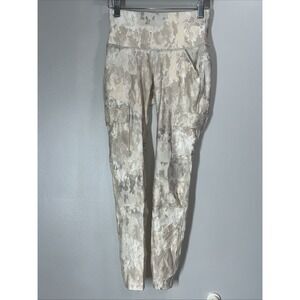 Alpine Design Tights Women's‎ XS Beige Pockets Stretch Selina High-Rise Tights